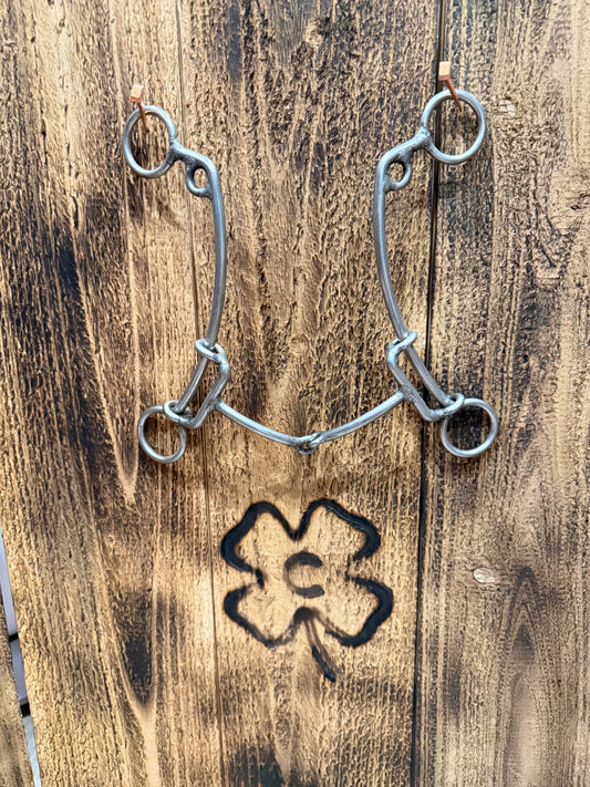 L&W #195 Draw Lift Smooth Curbed Snaffle